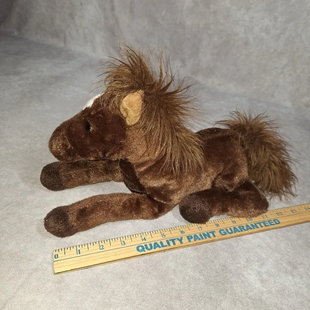 Aurora Outlaw Horse Plush Brown Pony Stuffed Animal Toy 12